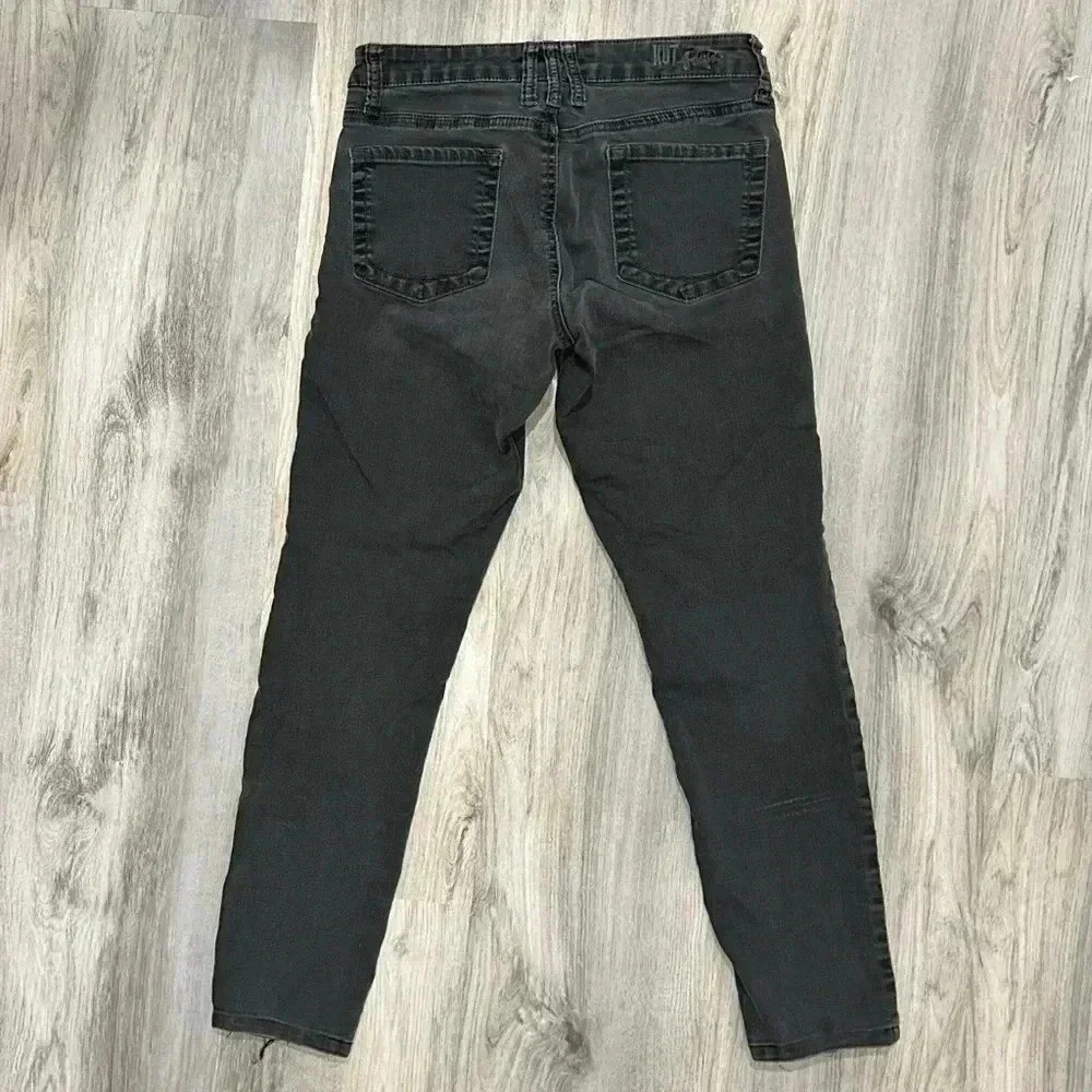 KUT From The Kloth Diana Skinny Mid Rise Jeans Dark Wash Black Denim Size 4 - Picture 9 of 11
